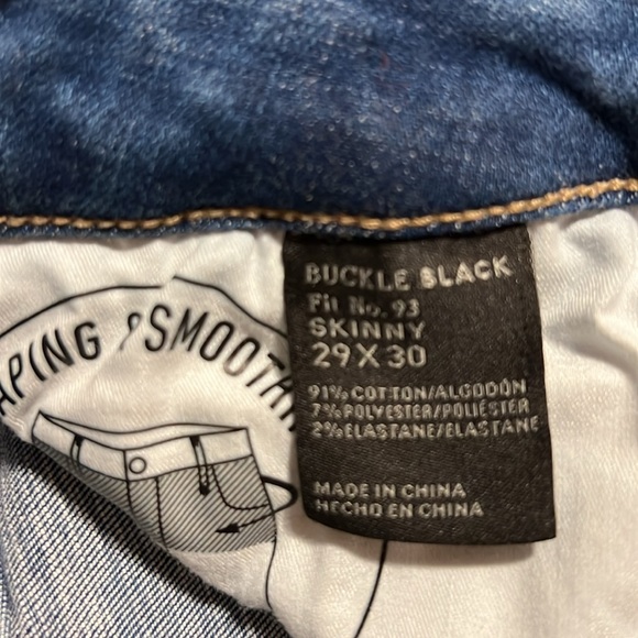 Buckle Black Blue Jeans. Size 29x30 - Picture 7 of 7